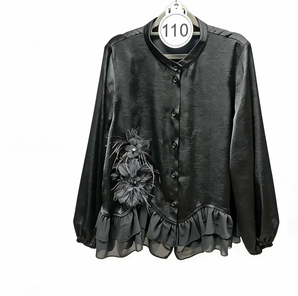 Spring and Autumn black jacquard all-match slim-fitting elegant short cardigan for women