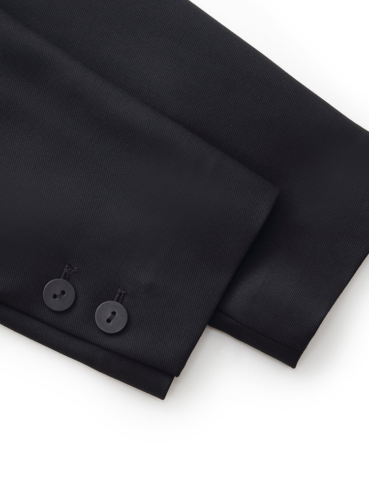 100% Wool V-Neck Women Blazer