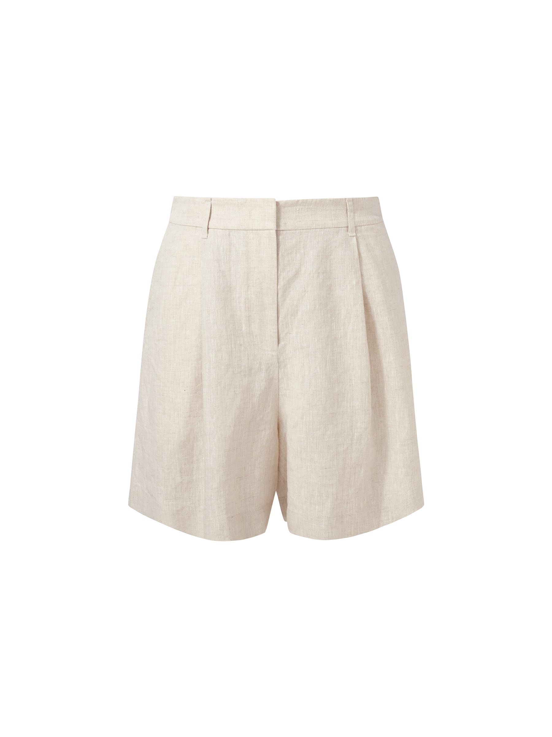 100% Linen Women Pocket Shorts