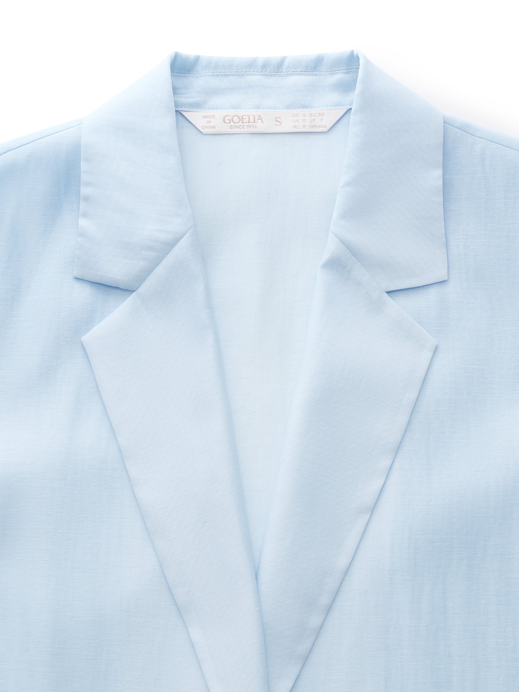 Tencel Linen Blend 3/4 Sleeves Women Blazer